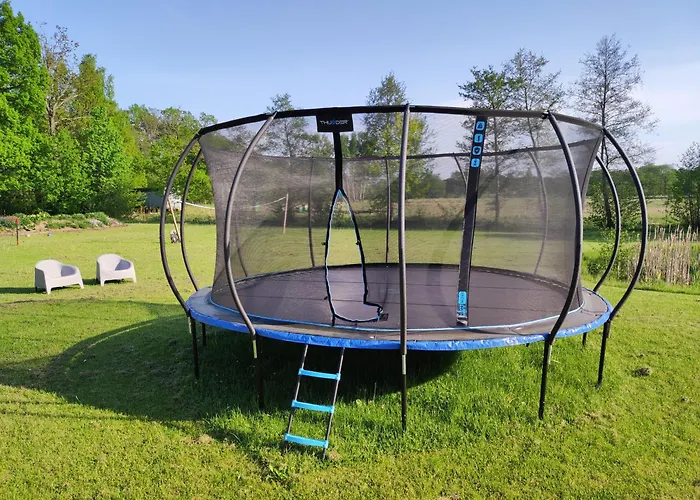 Woodorf Drewnem Uslane - Z Bala Nad Rzeka Slupia Wsrod Pol I Lasow Z Grillowa, Ogniskiem I Placami Zabaw Dla Dzieci -royal Red House Z Jacuzzi I Ogrodzonym Extra Ogrodkiem Dla Pieskow, Royal House - Bez Jacuzzi بيت للعطل *